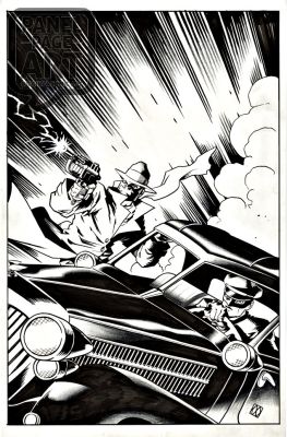 Matt Wagner | Green Hornet - Year One - 7 Cover | Panel Page Art