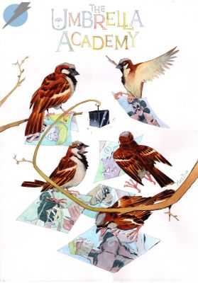 Matã­as Bergara | The Umbrella Academy: Plan B Issue 3 Page Cover | Felix Comic Art