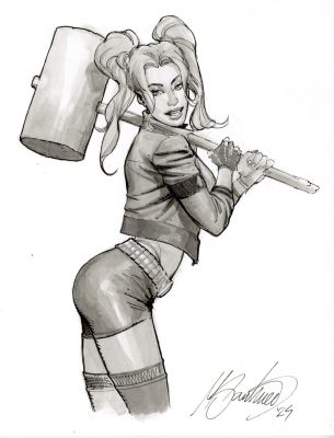 Marco Santucci | Harley Quinn sketch | Raremarq (Buy It Now)