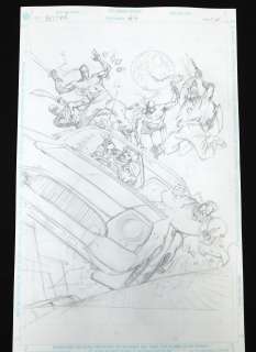 Original Comic Preliminary Pencil Cover Art - Hitman Issue #4