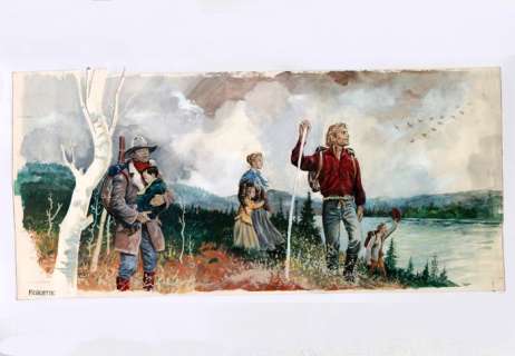 Chetville, Denis - Couverture originale aquarelle et gouache - Harricana - (1991) | Catawiki