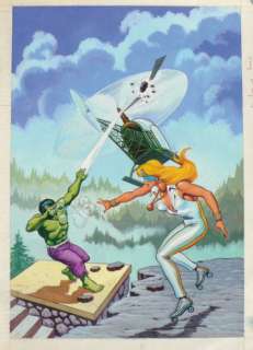 Frisano | Â« Titans Â». Gouache couleurs pour la couverture du n°41 de Â« Titans | Tessier Sarrou