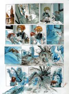 Hérenguel. Eric - Â« Légendes de Troy Â». Planche en couleurs directes pour