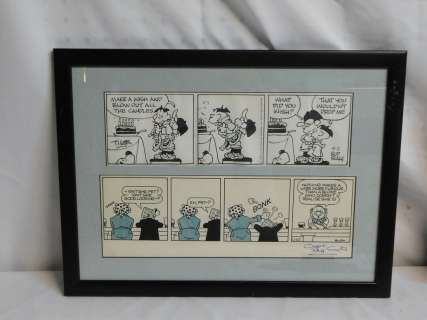 ORIGINAL COMIC STRIPS "TIGER" BY BUD BLAKE & "CHEERS" BY REG SMITHE | misc / divers