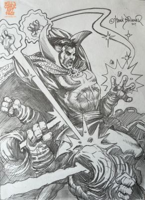 Frank Brunner - Dr Strange Vs the Mindless Ones Pin-Up (2017)