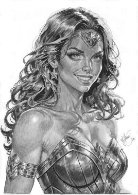 Wesley Oliveira | Wonder Woman Pencil Illustration | Raremarq (Buy It Now)