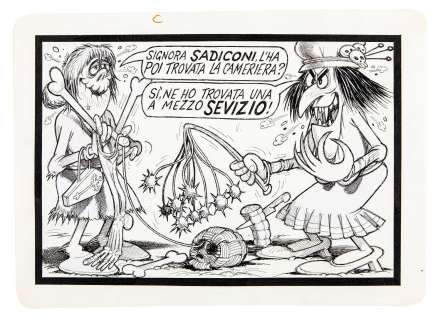 Jacovitti Benito - "La cameriera", anni ‘70 | Urania Casa d’Aste