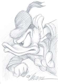 Vizcarra, Joan - Original Preliminary Sketch - Angry Donald | Catawiki