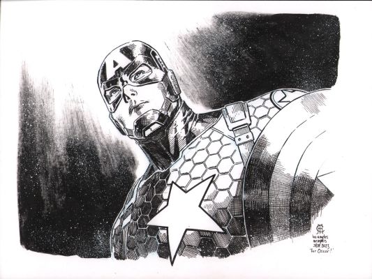 Jim Cheung | Captain America Commission - Signed - 2023 | Anthony’s Comic Book Art