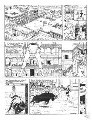 De Gieter Lucien | Planche originale 18 de PAPYRUS Tome 13 Le Labyrinthe par DE GIETER | Galerie Napoléon
