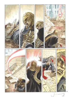 Jeremy | Planche originale 48 couleur directe à l’aquarelle sèche tome 6 Barracuda - Délivrance - | Galerie Napoléon