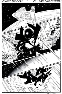 Greg Land, Jay Leisten | Mighty Avengers #1 P 14 (Hela!) 2013 | Romitaman