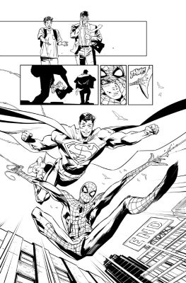 Jorge Jimenez | Superman / Spider-Man Page 24 | ComiConArt