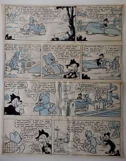 Toonder, Marten / Toonder Studios - Original page - Bommel en Tom Poes - De weddenschap - (1947) | Catawiki