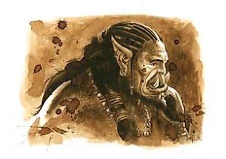 DUROTAN - World of Warcraft - Original Coffee Drawing By Juapi 
