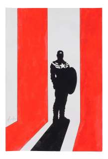 CAPTAIN AMERICA: THE WINTER SOLDIER (2014) - Hand-Drawn David Mack Captain America End Credit Artwor | Propstore