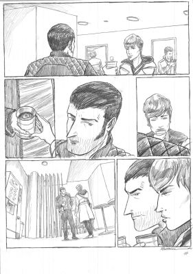 Pontarolo Frédéric | Planche Originale 77 de Impact au crayon sur papier | Galerie Napoléon