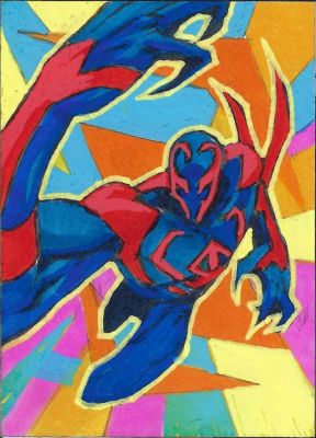 Aniekan Udofia | Sketch Card - Spider-Man 2099 Marvel | TDArt