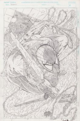Unknown Artist? | Spider-Man Detailed Pencil Art Commission - Signed | Anthony’s Comic Book Art