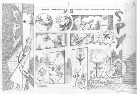 Peter Kuper | Spy vs Spy Pencils: "Control Water" | Peter Kuper