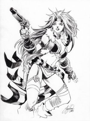 Siya Oum - Battle Chasers Red Monika Pinup