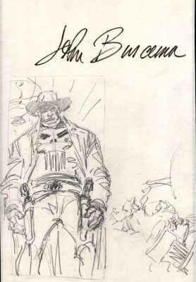 John Buscema | Punisher: a Man Named Frank G/N P 12 Splash (11 X 17 Inch Bronze Age Prelim) | Romitaman