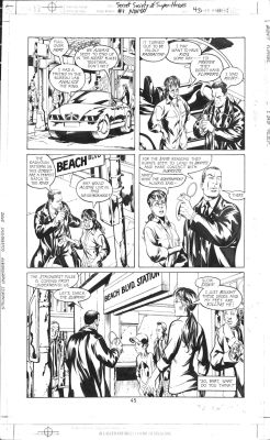 JLA: Secret Society of Super-Heroes #1, pg. 45 Mike McKone & Jimmy Palmiotti – Original Art | PaperFilms