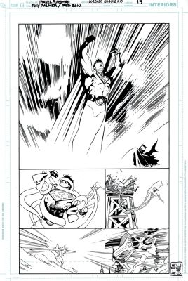 Travel Foreman - Ray Palmer: Red Son #1 P 19 Splash (Superman Battles Green Lantern, Batman, & Brainiac!) 2007