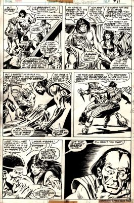 John Buscema, Tony Dezuniga | Conan the Barbarian #66 P 11 (Very Early Belit with Conan! 4 Robert E. Howard Characters!) 1976 | Romitaman