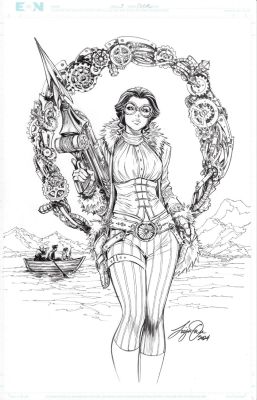 Siya Oum | Lady Mechanika the Devil in the Lake #3 Cover | TDArt