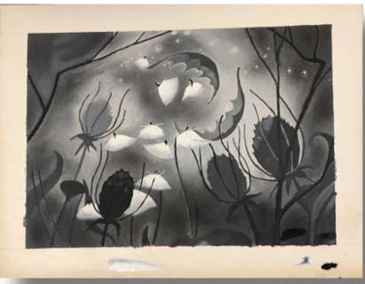 Fantasia "Nutcracker Suite / Sugar Plumb Fairies Sequence" (Walt Disney, c.1940). Walt Disney Studios Original Concept Painting | Animazing Gallery