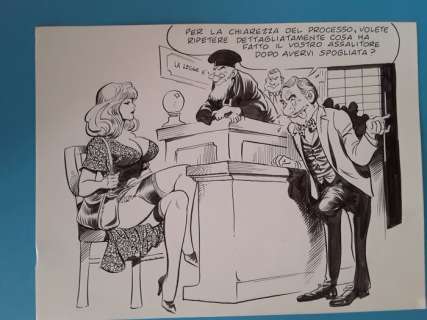 Frollo, Leone - dessin original "Risatissime" (1980) | Catawiki