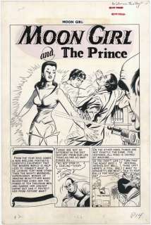 232: Moldoff  Moon Girl Meets Future Man comic art | Russ Cochran