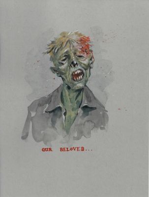 Tyler Crook | Zombie - Toned Paper Original Art Sketch | Tyler Crook