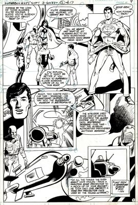 Joe Staton, Vince Colletta | The Legion of Super-Heroes #255 P 7 (Superboy, Cosmic Boy, Wildfire, Shadow Lass, Shrinking Violet, & Lex Luthor!) 1979 | Romitaman