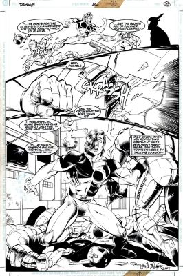 Bill Marimon, Don Hillsman - Damage #12 P 10 Semi-Splash (Damagher in All Out Battle!) 1994