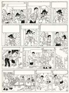 Bob de Moor | Pirates d’eau douce, planche originale Ã  l’encre… | Septimus