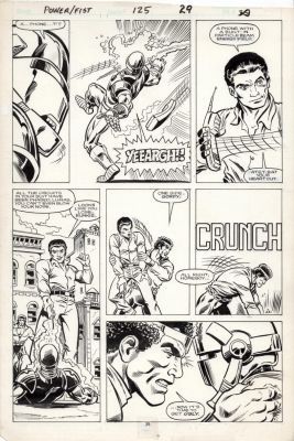 Mark Bright | Bright, Mark - Marvel / Powerman & Iron Fist #125 Pg 25, Luke Cage Revenge - Historic Death of Iron Fist Issue! | Cool Lines Art