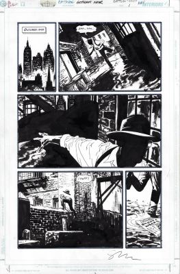Sean Phillips | Batman Gotham Noir (2001) Issue 01 Page 01 | Splash Page