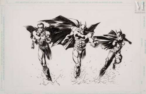 José Luis Garcia-Lopez, Attribué Ã , | "Batman & Robin - 1997" | Millon