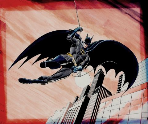 Dick Giordano | Batman Huge Mixed Media Illustration (1980S) | Romitaman
