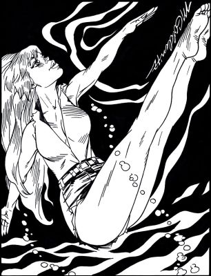 Michael Golden | ’Dolphin’ Sexy Diving Pinup | Romitaman