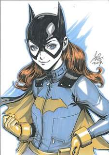 Artgerm - Copic marker illustration "Batgirl" 21 x 30 cm | Catawiki