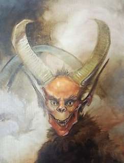 Michael Whelan - oil on canvas "Diavolo" 30 x 38 cm | Catawiki