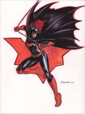 Steven Defendini | Batgirl Mixed Media Commission - Signed - 2025 | Anthony’s Comic Book Art