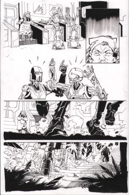 Jay Leisten | Star Wars: Darth Maul - Black, White, & Red #4 P.11 - Droids - 2024 | Anthony’s Comic Book Art