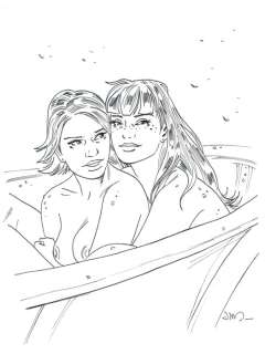 Jim (Terrasson, Thierry) - Original illustration - Marie and Sophia - One Night In Rome | Catawiki