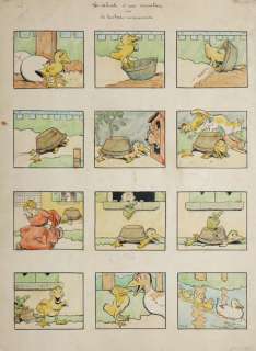 Rabier. Benjamin. (1864-1939) | RABIER. Benjamin. Â«Les débuts d’un caneton ou la tortue improviséeÂ».&h | Tessier Sarrou