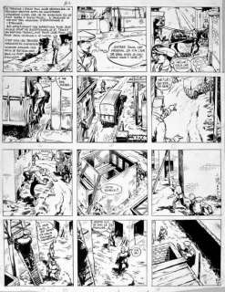 Jijé. (Joseph Gillain.1914-1980) | JIJÉ. Â«Baden PowellÂ». Encre de Chine pour la planche 40… | Tessier Sarrou