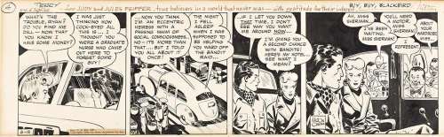 MILTON CANIFF (1907-1988) "Buy, Buy, Blackbird." | Swann Galleries
